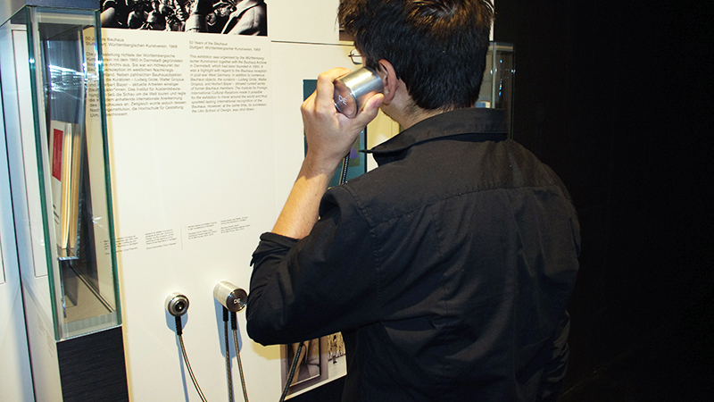 Medienstationen Dauerausstellung Bauhaus Museum Dessau