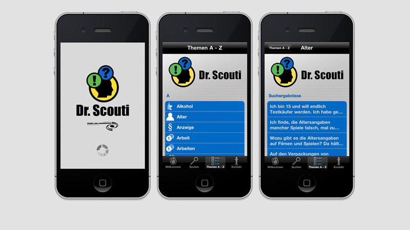 iPhone App Dr. Scouti - entwickelt von Haase & Martin aus Dresden