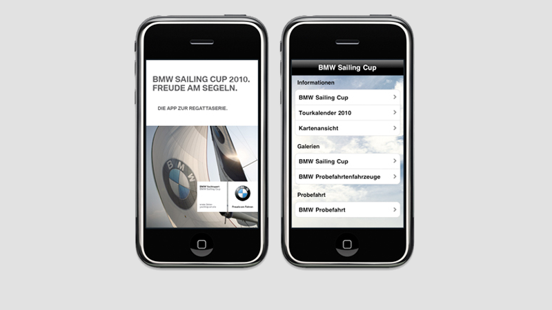 iPhone App BMW Sailing Cup