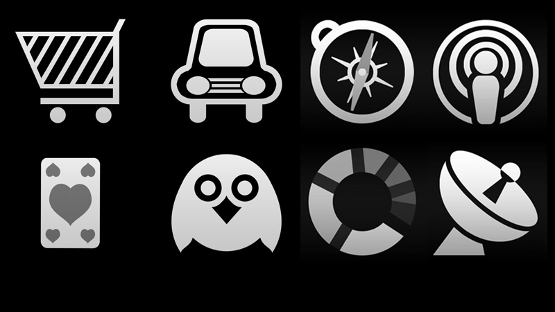 Tab Bar icons für iPhone 4 Apps - iconsBerlin
