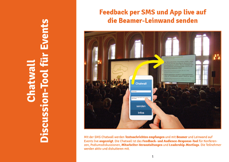 SMS Chatwall von hma GmbH