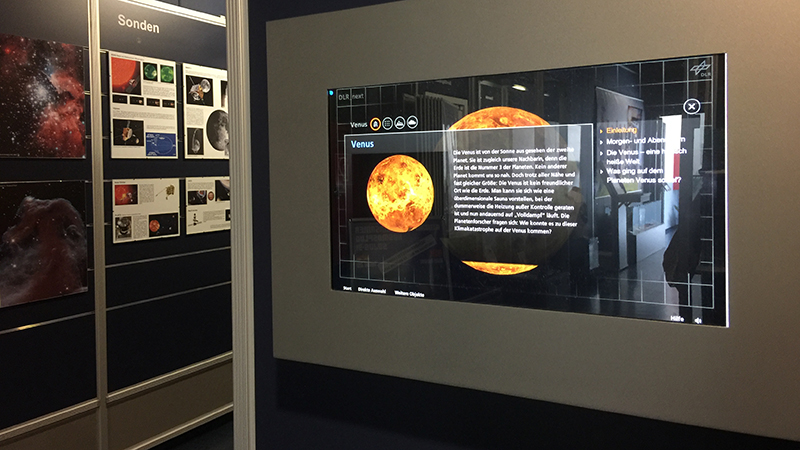 Medienstation im Museum Deutsche Raumfahrtausstellung Morgenröthe Rautenkranz