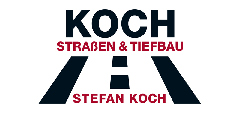 Logo-Gestaltung für Straßen- Tiefbaubau Stefan Koch, Dresden