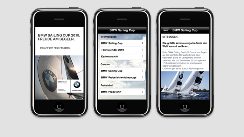 iPhone App zum BMW Sailing Cup