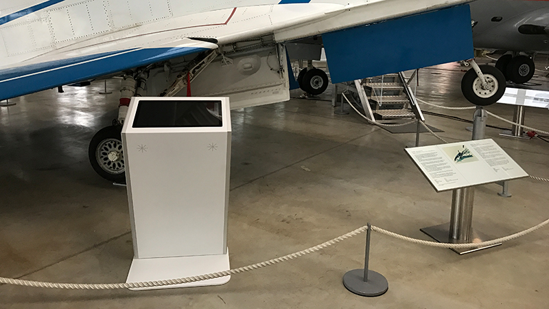 Infoterminal im Deutschen Museum Flugwerft Schleissheim