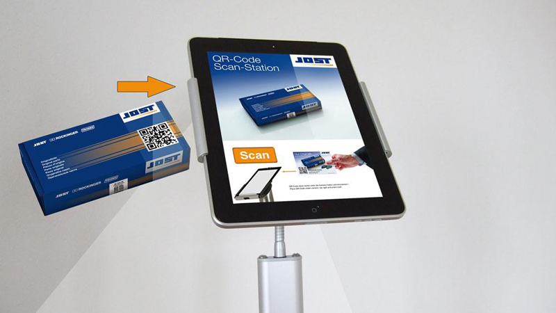 iPad Kiosk mit QR-Code-App von hma GmbH
