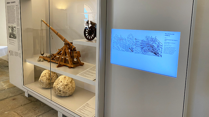 Medienstationen Dauerausstellung Museum Festung Königstein Altes Zeughaus