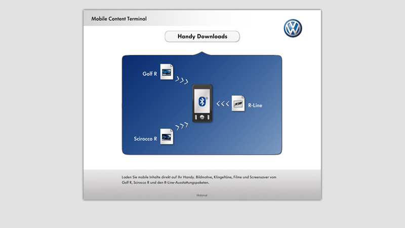 VW Individual - Bluetooth Infoterminal, User Interface Design