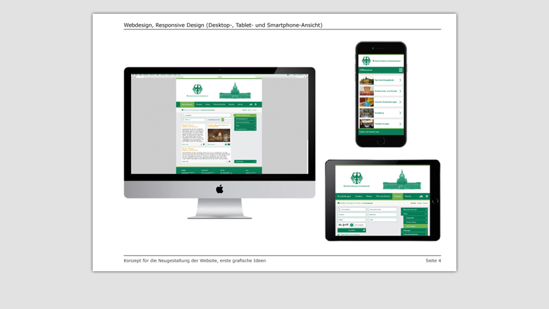 Styleguide und Webdesign für Bundesverwaltungsgericht